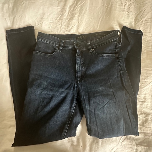 Banana Republic High Rise Denim Legging - Dark Wash Sz 27 Short - Picture 1 of 5